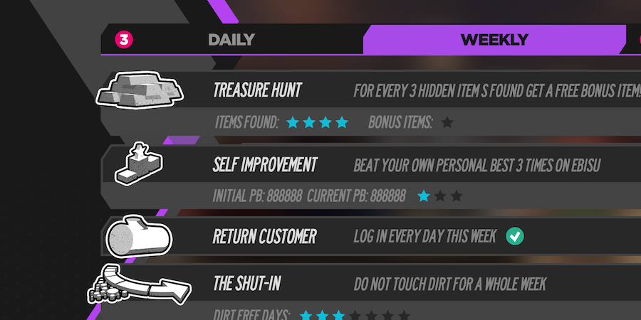 DRIFT RUNNER REWARDS UI