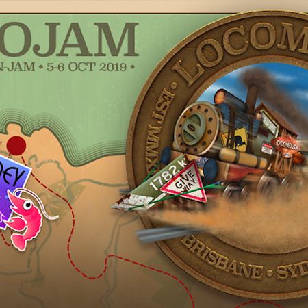 LOCOMOJAM 2019 logo and promo art