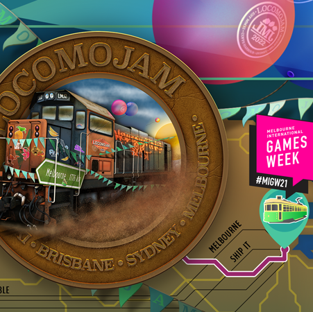 LOCOMOJAM 2022 logo and promo art